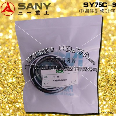 SANAY/三一SY75C-9钩机斗杆油缸修理包_三一75中臂油缸油封_三一75二臂油缸油封