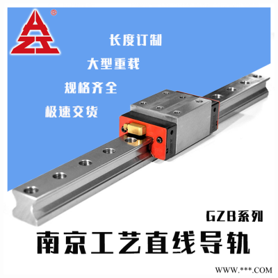 南京工艺滚柱线性滑轨 重载法兰滑块 滚柱直线导轨