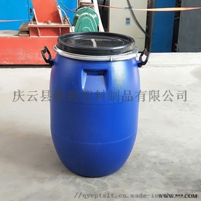 供应60L开口塑料桶60L法兰桶密封包装桶