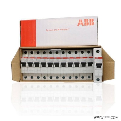 ABB小型断路器SH204-63A空气开关D型/C型1P家用2P保护器3P 4P电闸开关