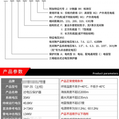 TBP-B-42F/280-IM组合式过电压保护器