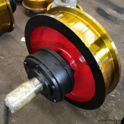 厂家直销国标行车轮 锻钢制造起重机车轮组铸钢材质