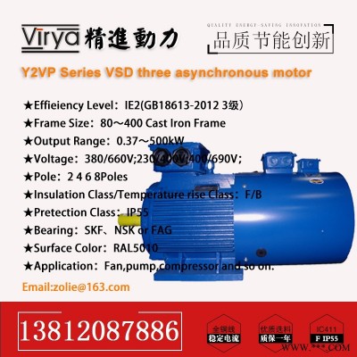 Y2VP-90S-6-0.75KW三相交流电动机Virya品牌厂家直销变频电动机