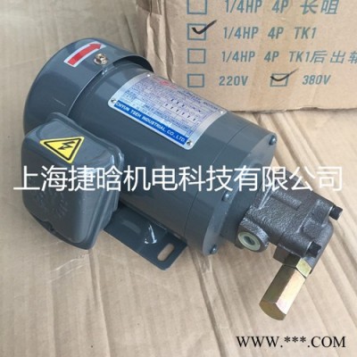 台湾群策CB4-43B0 1/4HP-4P润滑泵专用0.19KW电机