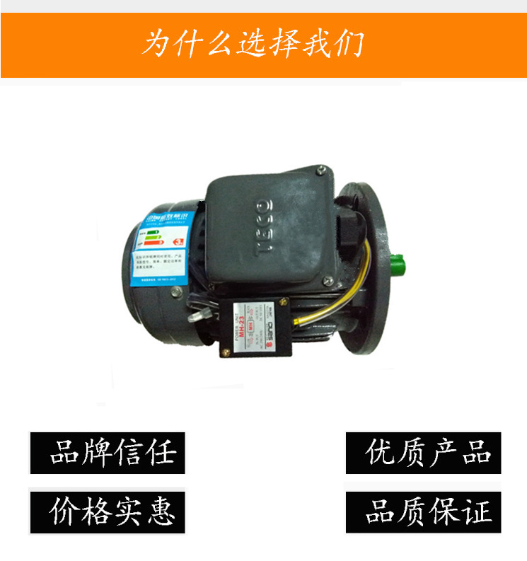 青岛电机 青岛东元刹车电机 0.18KW刹车电机 TECO东元电机 质保一示例图12