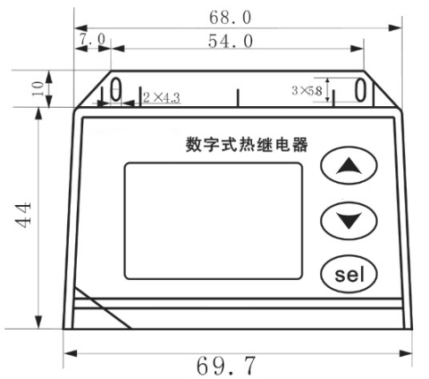 SJD813智能数字式热继电器外形尺寸