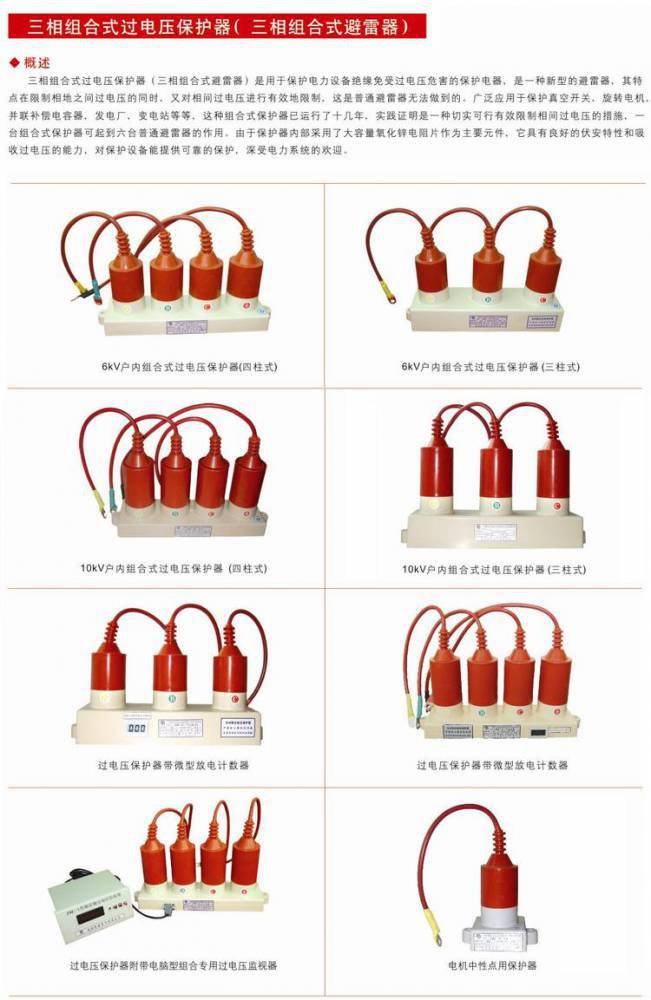 YH2.5WD-13.5/38.7*13.5/31.0组合式过电压保护器