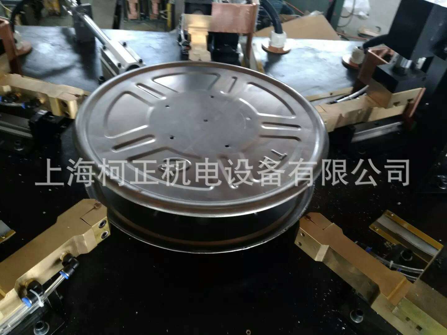 自动化消防软管卷盘点焊机生产设备 气动金属焊接消防自救盘专机示例图7