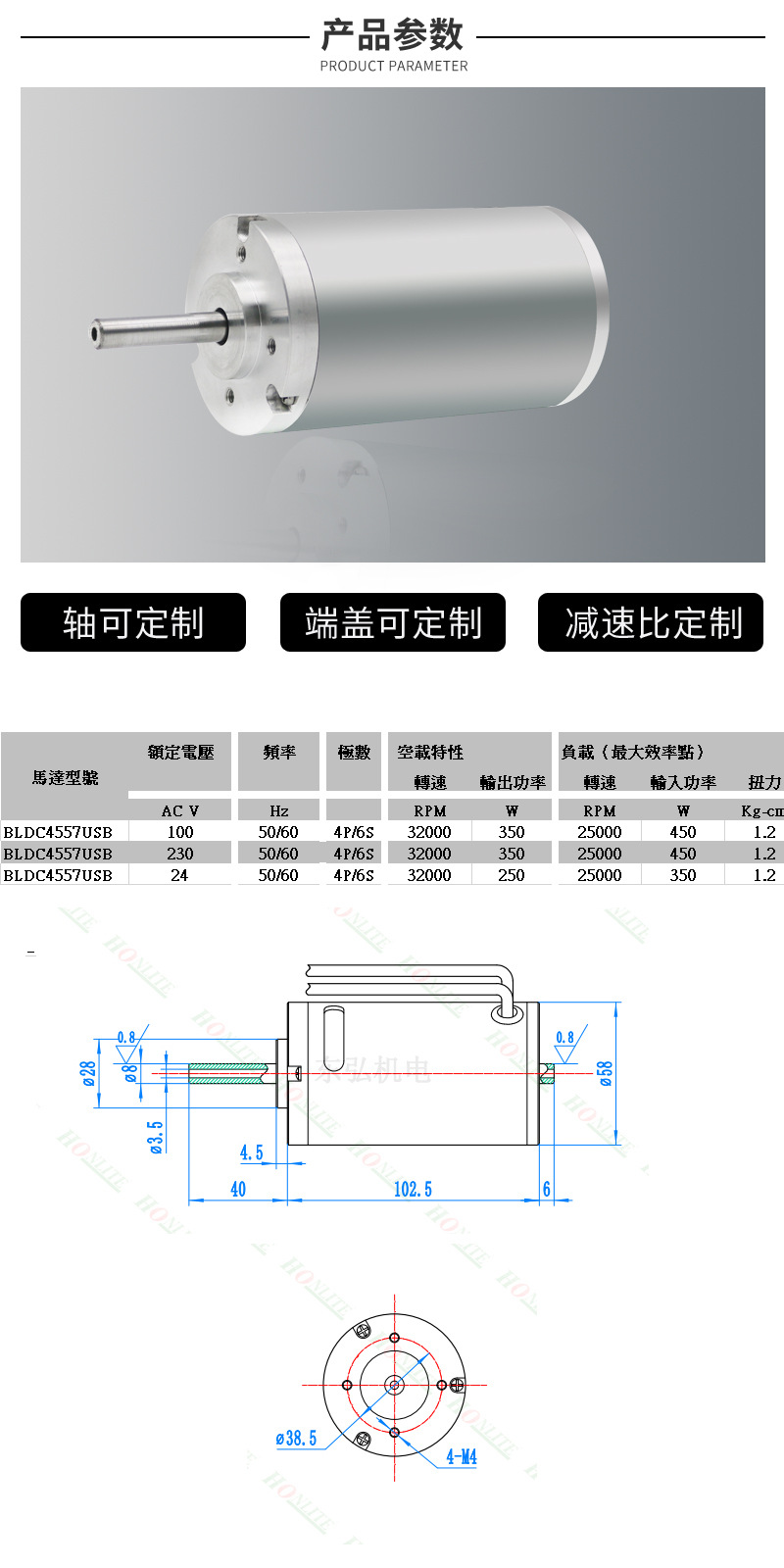 产品参数